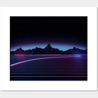 Outrun Mountains Posters and Art